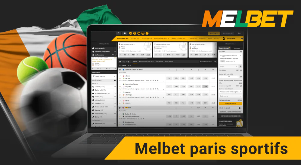 Paris sportifs avec Melbet