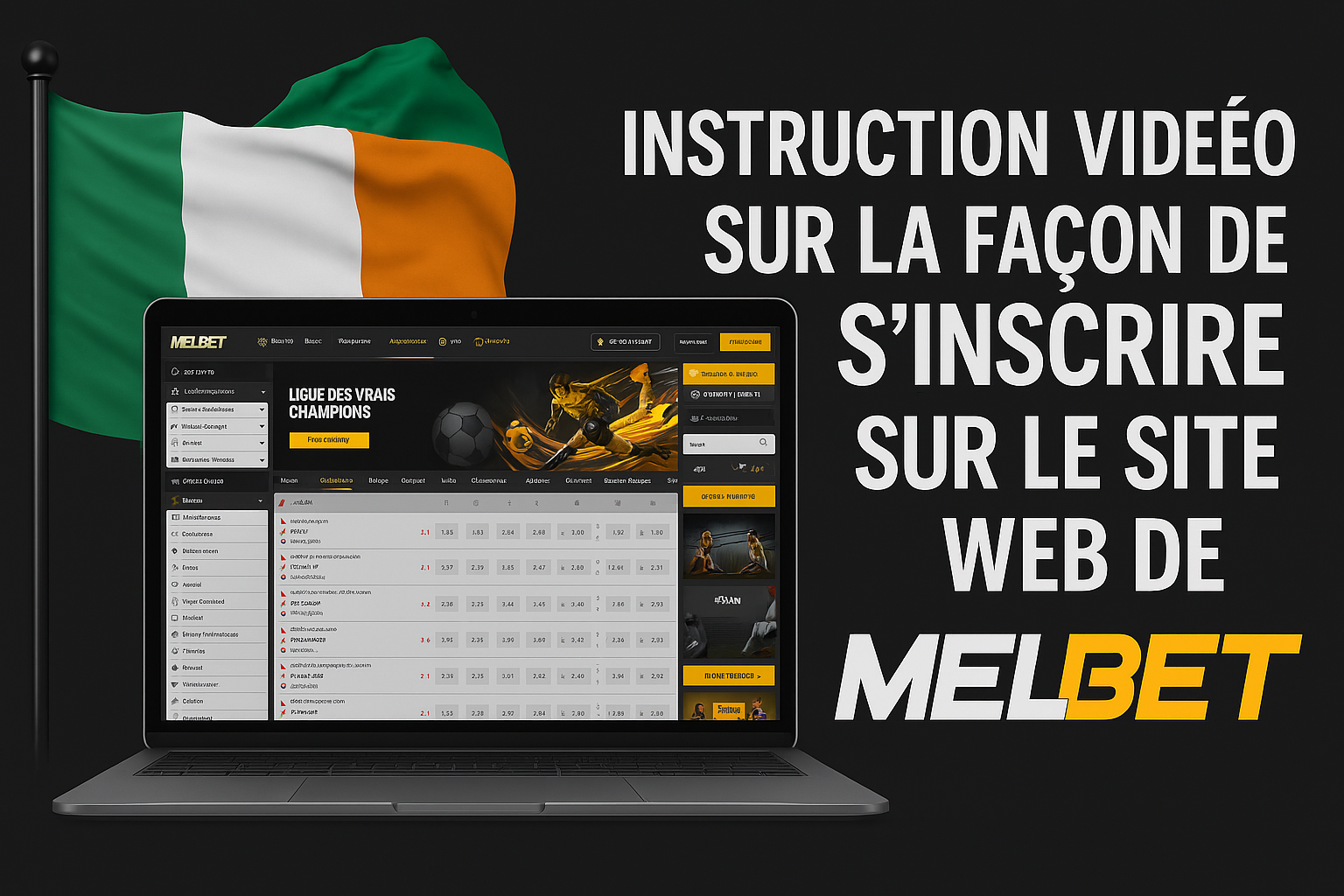 S’inscrire à Melbet